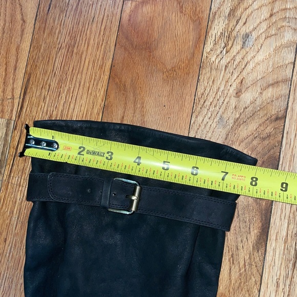 Gentle Souls Kenneth Cole Flat Buckle Zip Boots knee high Edgefield Black 9.5 ** - Picture 15 of 17